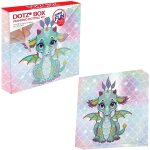 Eryi - dbx - 010 bote ariel the baby dragon diamant image sur chssis 22 x 22 x 2, 5 cm a poser ou a ...