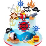 Eryi - décoration de gâteau d'anniversaire pirate décoration de gâteau avec coffre au trésor fournitures ... Eryi - décoration de gâteau d'anniversaire pirate décoration de gâteau avec coffre au trésor fournitures ...