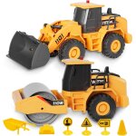 Eryi - engin de chantier jouet, 2pcs jouets de sable avec musique & lumire, jouets de camion bulldozer ...