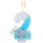 Eryi - flocon neige paillettes bougie number, bougie d'anniversaire neige glace et neige brillantes bougies ...