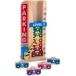 Eryi - garage - empile et compte, jouets en bois, 10 voitures en bois, jouets educatifs, jouet de dveloppemen ...