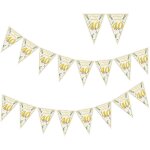Eryi - guirlande dcorative d'anniversaire 40 ans, guirlande de fanions pour femmes et hommes, bannire ...