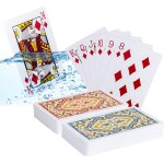 Eryi - jeux de cartes a jouer carte poker plastique - jeu de carte 54 - waterproof et durable