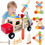 Eryi - jouet cadeau 2 - 5 ans, etabli enfant, jeux montessori educatif, jouet en bois garon fille, bote ...