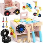 Eryi - jouet enfant 2 ans, boite a outils enfant jouet en bois, etabli enfants jouet fille 2 3 4 ans