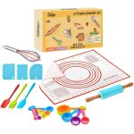 Eryi - kit patisserie enfant - vrais ustensiles de cuisine enfant - 19 pieces - accessoires montessori ...
