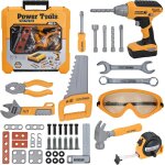 Eryi - outils de travail jouet enfants 37 pièces constructions boîte a outils avec perceuse jeu d'imitation ... Eryi - outils de travail jouet enfants 37 pièces constructions boîte a outils avec perceuse jeu d'imitation ...