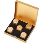 Eryi - pie de yams pie de ds ds a jouer, 5pcs ds a jouer multifaces points dice d6 en bois alliage ...