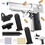 Eryi - pistolet jouet enfant, pistolet jouet avec balles souples, armes en jouet, eva mousse jouet blaster ...