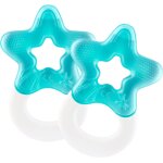 Eryi - set de 2 anneaux de dentition rafrachissants pour bb a partir de 3 mois - aide a la dentition ...