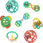 Eryi - , soothers & shakers, 7 pices - jouet pour poussette, anneaux de dentitions et hochets sans bpa, ...