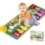 Eryi - tapis de danse, tapis musical bb, piano enfant, jouet d'initiation musical pour enfants, jeu ...