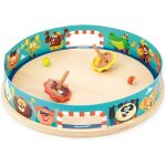 Eryi - - toupies arena applepop - jeu d'adresse pour enfants - 1 arne + 2 toupies avec lanceurs + 2 ...