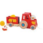 Eryi - - tracteur a tirer - jouet d'eveil - 1 tracteur enfant + 6 accessoires - roues silencieuses - ...