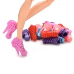 Escarpins pour poupée princesse, 10 paires, chaussures a talons hauts avec fleurs, accessoires, couleur ... Escarpins pour poupée princesse, 10 paires, chaussures a talons hauts avec fleurs, accessoires, couleur ...