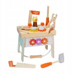 Etabli miniature en bois pour tout - petits, jouet de jeu de rle, lisse