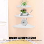 Etagère d'angle flottante, 3 pièces, etagères de rangement murales, meubles de maison, décoration de ... Etagère d'angle flottante, 3 pièces, etagères de rangement murales, meubles de maison, décoration de ...
