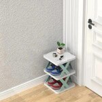 Etagre a chaussures simple a 5 niveaux, multi - pliante, peu encombrante, organisateur de maison, multifoncti ...