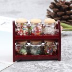 Etagère a epices miniature en bois pour maison de poupée, accessoires de cuisine, 1:12 Etagère a epices miniature en bois pour maison de poupée, accessoires de cuisine, 1:12