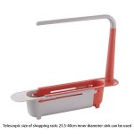 Etag�re d'evier t�lescopique, evier de cuisine, organisateur, porte - savon, eponge, panier de rangement, ...