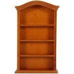 Etag�re de maison de poup�e �chelle 1:12, meubles de maison de poup�e miniatures en bois, biblioth�que ...