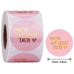 Etiquettes autocollantes merci pour scellage, papier cercle mignon, pour votre commande, papeterie faite ...