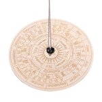 Etoile pendule planche radiesthsie divination mtaphysique message board planche en bois avec un collier, ...