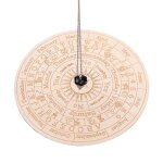 Etoile pendule planche radiesthsie divination mtaphysique message board planche en bois avec un collier, ...