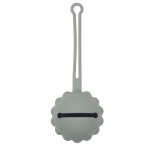 Etui a sucette 8cm vert sauge silicone