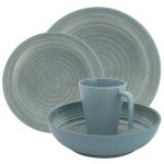 Eurotrail ensemble de vaisselle denia 16 pcs m�lamine bleu ciel