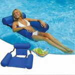 Evago chaise flottante sièges de piscine gonflable lazy water bed chaise longue - bleu Evago chaise flottante sièges de piscine gonflable lazy water bed chaise longue - bleu