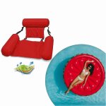 Evago chaise flottante sièges de piscine gonflable lazy water bed chaise longue - rouge Evago chaise flottante sièges de piscine gonflable lazy water bed chaise longue - rouge
