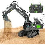 Excavatrice tlcommande pour enfants, rechargeable rc pelleteuse avec lumire et effets sonores, jouet ...