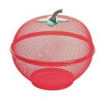 Excelsa apple panier fruits, acier, orange / jaune / vert, 26, 5x 26, 5x 27cm