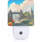 A l'exterieur du chateau, motif de porte, veilleuse led avec capteur du crepuscule a l'aube pour couloirs, ... A l'exterieur du chateau, motif de porte, veilleuse led avec capteur du crepuscule a l'aube pour couloirs, ...
