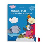 Faba livre avec livre audio momo, flip et le sauvetage de la tortue