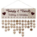 Famille rappel anniversaire calendrier bricolage tenture murale calendrier perpetuel en bois plaque pour ... Famille rappel anniversaire calendrier bricolage tenture murale calendrier perpetuel en bois plaque pour ...