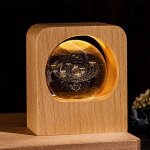 Fang mu veilleuse 3d en forme de planète en cristal pour noël, boule de cristal galaxie spatiale avec ... Fang mu veilleuse 3d en forme de planète en cristal pour noël, boule de cristal galaxie spatiale avec ...