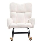 Fauteuil a bascule pour chambre d'enfant - duoku - fauteuil a bascule avec assise moelleuse et dossier ... Fauteuil a bascule pour chambre d'enfant - duoku - fauteuil a bascule avec assise moelleuse et dossier ...