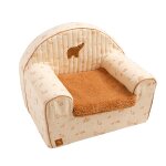 Fauteuil club enfant en gaze de coton et sherpa Fauteuil club enfant en gaze de coton et sherpa