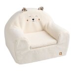 Fauteuil club enfant en sherpa détails léopard Fauteuil club enfant en sherpa détails léopard