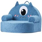 Fauteuil enfant confortable style monstre - duoku - chaise en mousse avec accoudoirs - sofa tout - petits ...