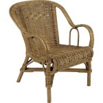 Fauteuil enfant en rotin teinté Fauteuil enfant en rotin teinté