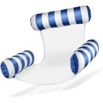 Fauteuil de natation gonflable pour piscine - avec dossier et accoudoirs - parfait pour la dtente. [g157] ...
