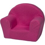Fauteuil piqu pour enfant rose