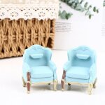 Fauteuil en plastique pour maison de poupée 1:12, miniature, chaise de palais, modèle, accessoires de ... Fauteuil en plastique pour maison de poupée 1:12, miniature, chaise de palais, modèle, accessoires de ...