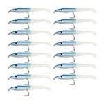 Faux leurre de p�che leurre de p�che en mer app�t avec crochet anguille app�t bionique 5 cm / 0. 6g t ...