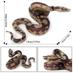 Faux serpent en caoutchouc souple raliste, modle boa, jouet de simulation, blague, amusant, accessoires ...