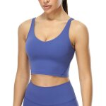 Femme soutien - gorge de sport sans armature yoga fitness brassière longue bra crop top Femme soutien - gorge de sport sans armature yoga fitness brassière longue bra crop top