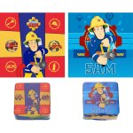 Few - lot de 2 serviettes magiques sam le pompier pour enfants - petite serviette visage 30x30 cm Few - lot de 2 serviettes magiques sam le pompier pour enfants - petite serviette visage 30x30 cm